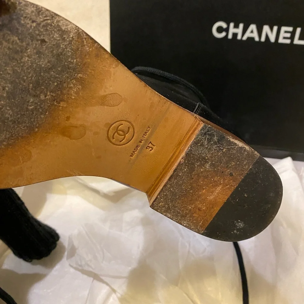 Chanel High Boots Cal/ knits